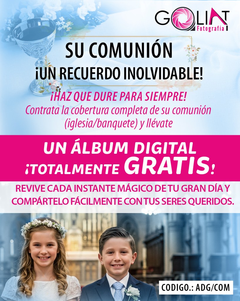 ¡Te regalamos un Álbum Digital con las fotografías de su comunión!